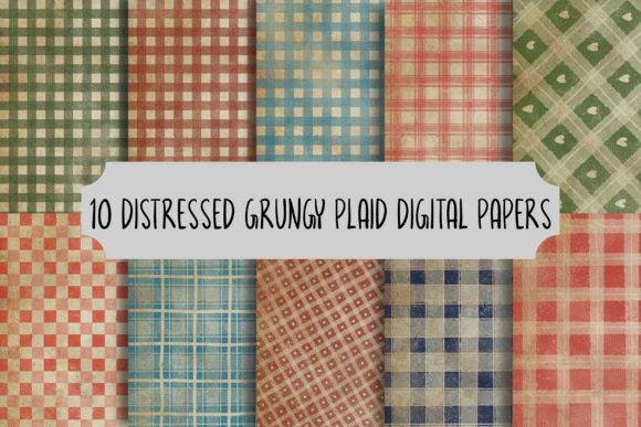 10 Grungy Distressed Plaid Papers: A Practical Guide for Creative Professionals