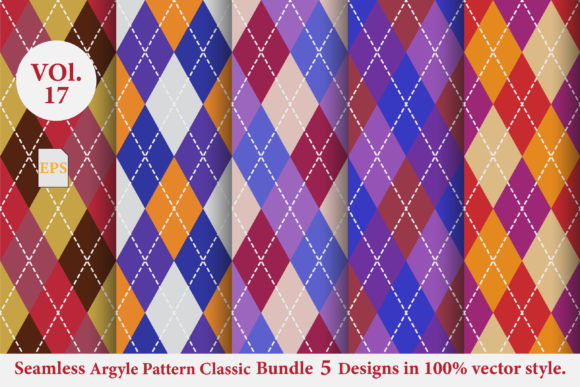 Argyle Classic Pattern Bundle Vol.17 for Creative and Professional Use