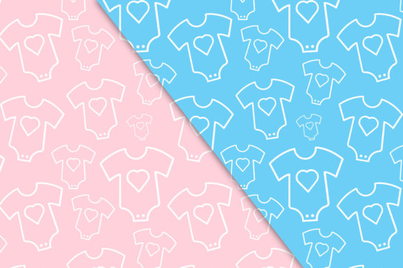 Baby Clothes Blue Pink Seamless Pattern: A Versatile Design for Modern Creators