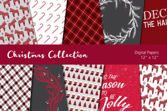 Christmas Hygge Digital Scrapbook Paper: A Festive Resource for Creative Projects
