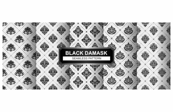 Damask Pattern with Floral Ornament: A Timeless Design for Modern Use