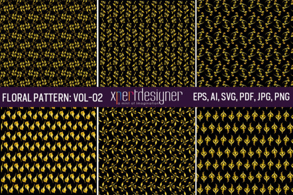 Luxurious Gold Floral Pattern Vol-02 for Creative Businesses