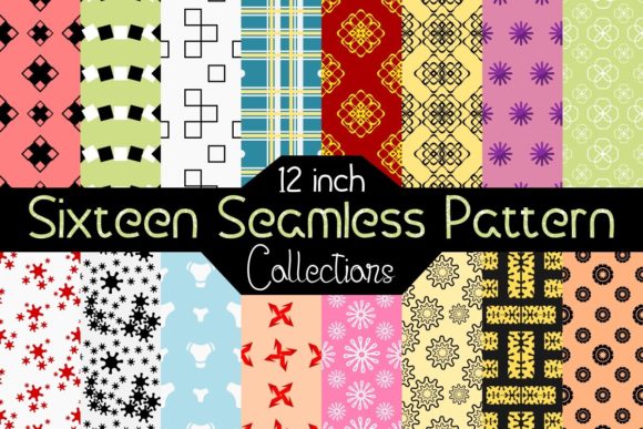 Sixteen Seamless Pattern Collection: A Versatile Design Resource for Every Project