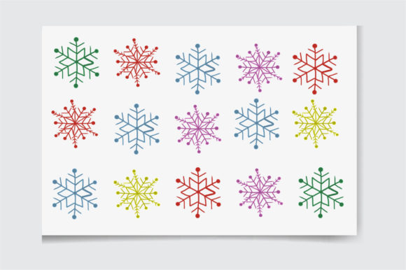Snowflake Watercolor Digital Paper