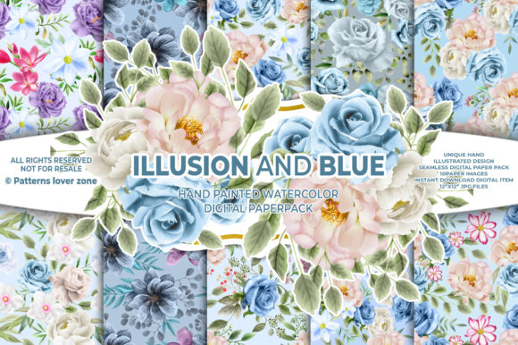 Watercolor Floral Seamless Pattern VL57