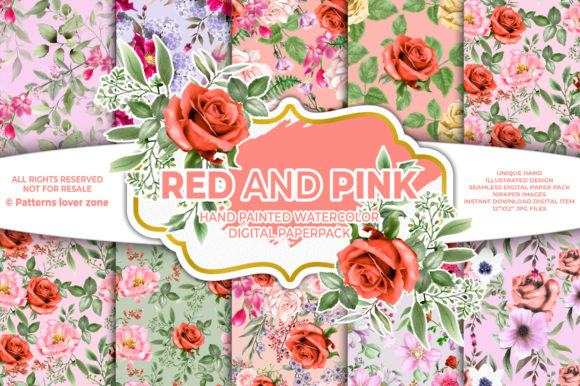Watercolor Flowers Seamless Pattern VL50: A Versatile Digital Design for Creative Projects